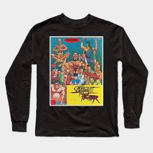 Street Fighter II - Korean Manga Crew Long Sleeve T-Shirt